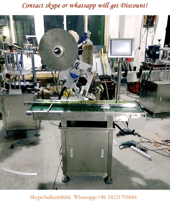 automatic plate sticker labeling machine for box carton bettery topside