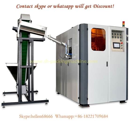 high speed automatic bottle blowing mold machine with elevator,2 cavities