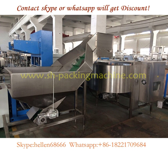 automatic linear bottle unscrambler machine with elevator,0.1-2.5L high speed