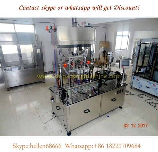 ketchup filling capping machine,sauce mono block,jam filling machine,4 nozzle