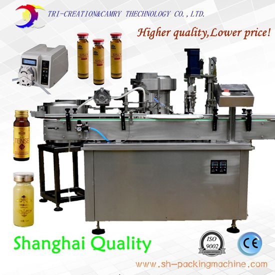 oral liquid filling capping machine,peristaltic pump mono block