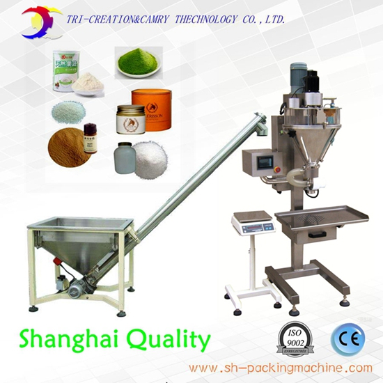 automatic auger powder filling machine with feeder,316L