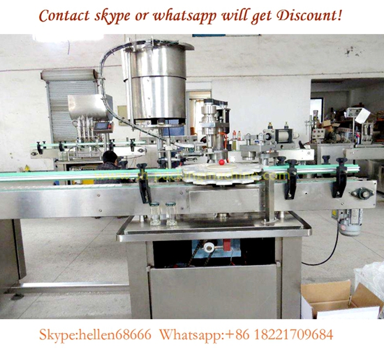 automatic rotatory screw capping machine with feeder