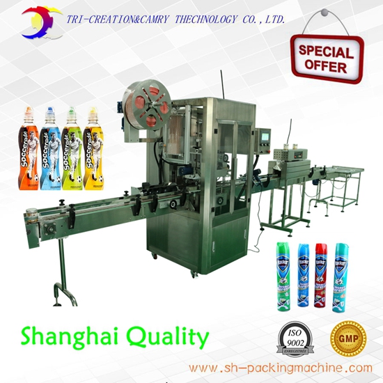 bottle film heat shrink labeling machine with electricity tunnel