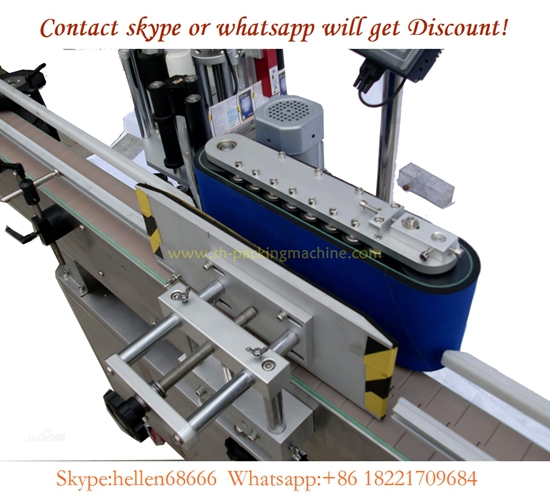 automatic flat bottle labeling machine,with round bottle system